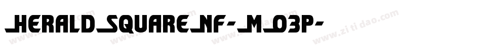 HeraldSquareNf-MO3p字体转换