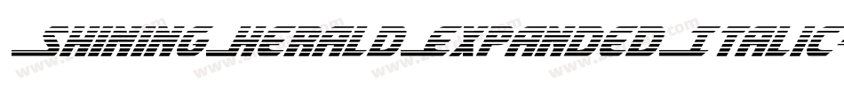 ShiningHeraldExpandedItalic-KrWZ字体转换 ShiningHeraldExpandedItalic-KrWZ字体转换