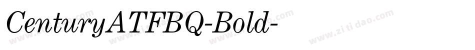 CenturyATFBQ-Bold字体转换