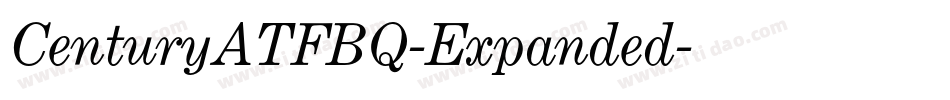 CenturyATFBQ-Expanded字体转换