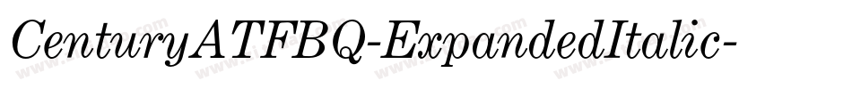 CenturyATFBQ-ExpandedItalic字体转换