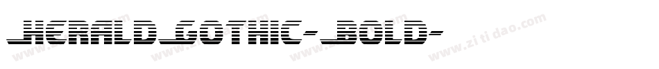 HeraldGothic-Bold字体转换