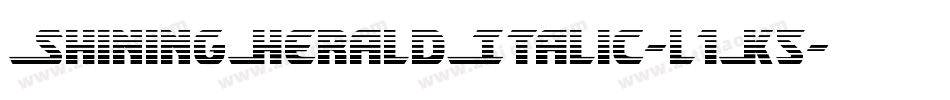 ShiningHeraldItalic-l1K5字体转换