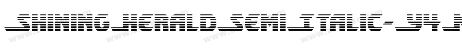 ShiningHeraldSemiItalic-Y4Ma字体转换
