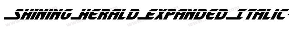 ShiningHeraldExpandedItalic-KrWZ字体转换 ShiningHeraldExpandedItalic-KrWZ字体转换