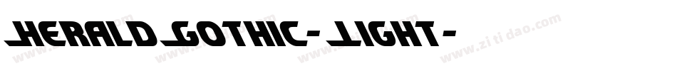 HeraldGothic-Light字体转换