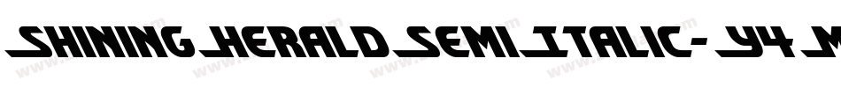 ShiningHeraldSemiItalic-Y4Ma字体转换