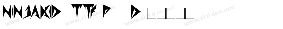 NinjaKid2Ttf-p34d字体转换