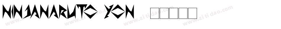 NinjaNaruto-YOn4字体转换