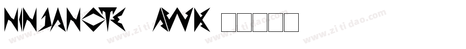 NinjaNote-4awK字体转换