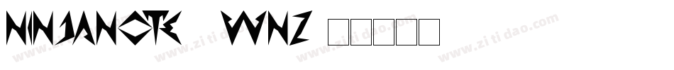 NinjaNote-8WnZ字体转换