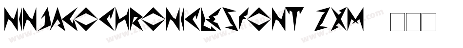 Ninjagochroniclesfont-ZXm8字体转换
