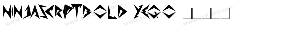 NinjascriptBold-YEqO字体转换