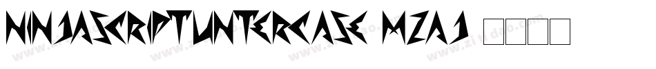 NinjascriptUntercase-MZAJ字体转换