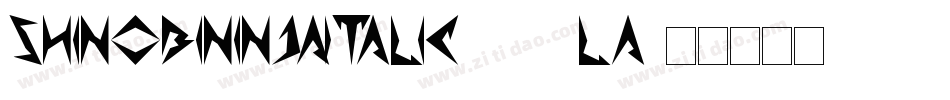 ShinobiNinjaItalic-511La字体转换