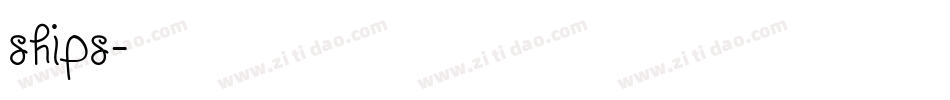 Ships字体转换