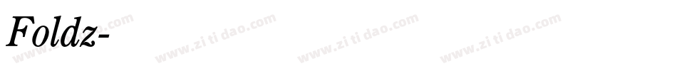 Foldz字体转换