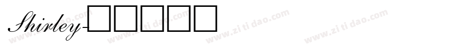 Shirley字体转换