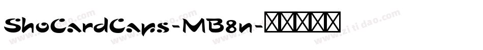 ShoCardCaps-MB8n字体转换