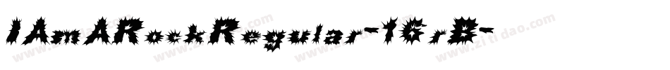 IAmARockRegular-16rB字体转换