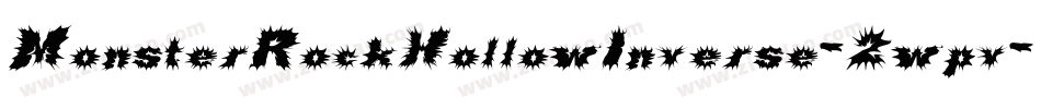 MonsterRockHollowInverse-2wpv字体转换 MonsterRockHollowInverse-2wpv字体转换