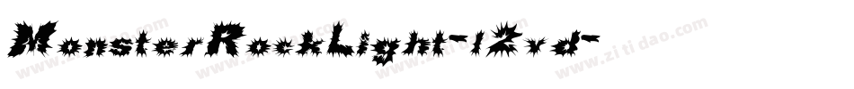 MonsterRockLight-l2vd字体转换 MonsterRockLight-l2vd字体转换