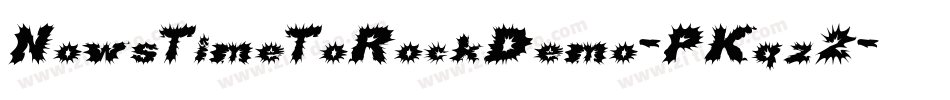 NowsTimeToRockDemo-PKqz2字体转换