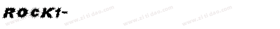 ROCK1字体转换