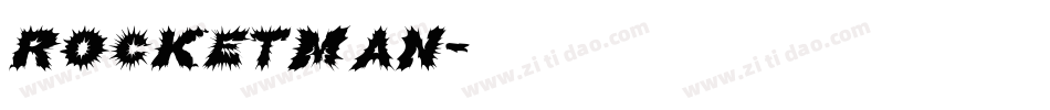 ROCKETMAN字体转换
