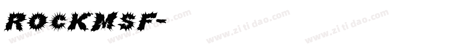 ROCKMSF字体转换