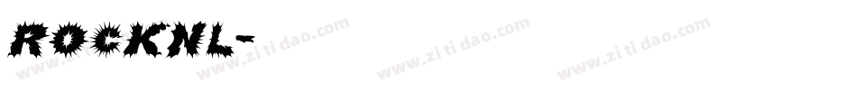 ROCKNL字体转换