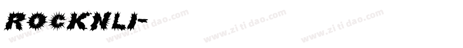 ROCKNLI字体转换