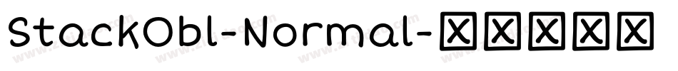 StackObl-Normal字体转换