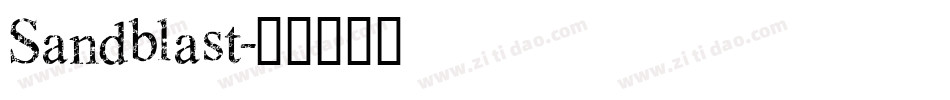 Sandblast字体转换