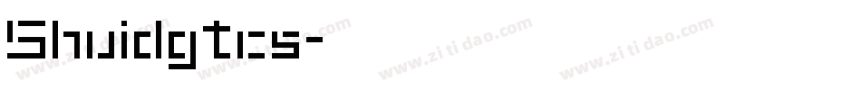 Shuidgtcs字体转换