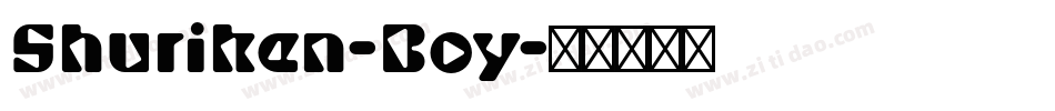 Shuriken-Boy字体转换