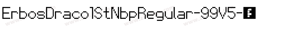 ErbosDraco1StNbpRegular-99V5字体转换