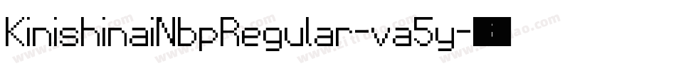 KinishinaiNbpRegular-va5y字体转换