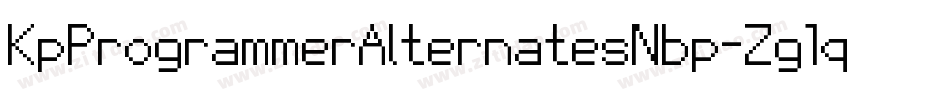 KpProgrammerAlternatesNbp-Zg1q字体转换
