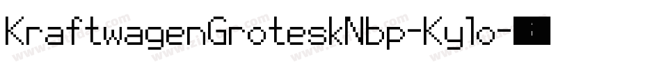 KraftwagenGroteskNbp-Ky1o字体转换