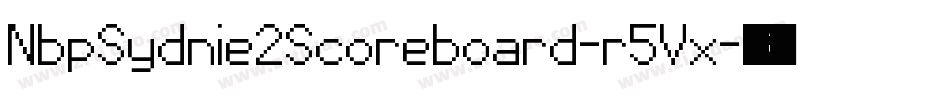 NbpSydnie2Scoreboard-r5Vx字体转换