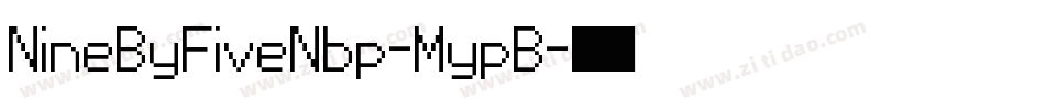 NineByFiveNbp-MypB字体转换