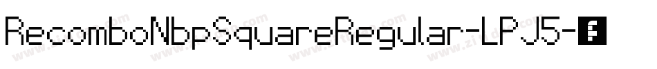 RecomboNbpSquareRegular-LPJ5字体转换