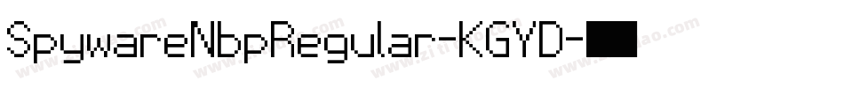 SpywareNbpRegular-KGYD字体转换