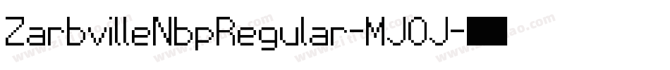 ZarbvilleNbpRegular-MJOJ字体转换