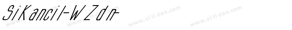 SiKancil-WZdn字体转换