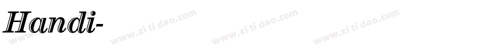 Handi字体转换