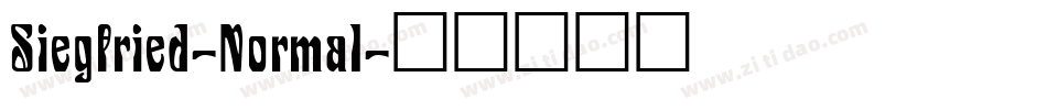 Siegfried-Normal字体转换