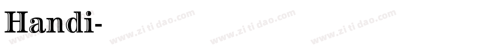 Handi字体转换
