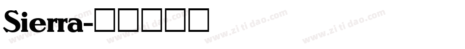 Sierra字体转换